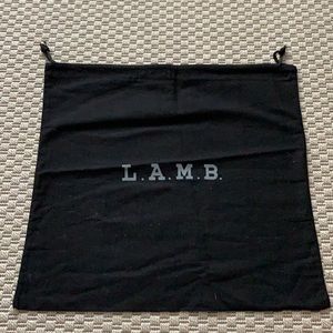 Lamb canvas drawstring dust bag
